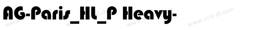 AG-Paris_HL_P Heavy字体转换